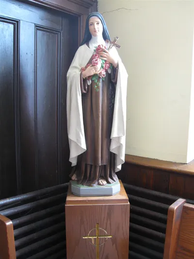 St. Theresa statue.
