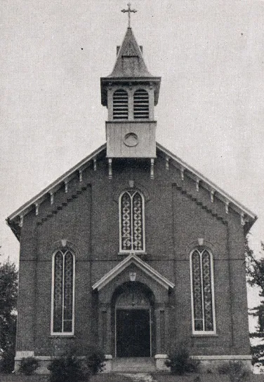 Exterior of church, 1939. Source: Catholic Courier Golden Jubilee Edition: 1889-1939