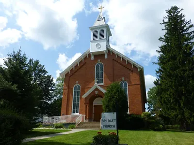 Front of the church.