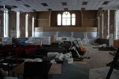 A view of the back of the church after removal of divider wall, 2008. Source: Lighthouse Web site