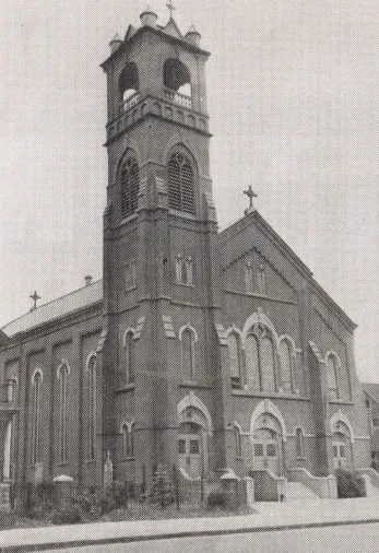 Exterior of church, 1939. Source: Catholic Courier Golden Jubilee Edition: 1889-1939