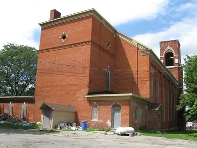 Back of the church.