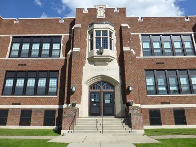 Former school, now a parish office.