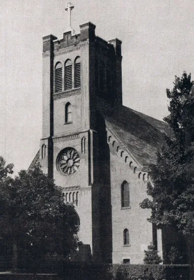 Exterior of church, 1939. Source: Catholic Courier Golden Jubilee Edition: 1889-1939