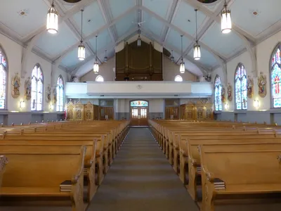 Back of the church.