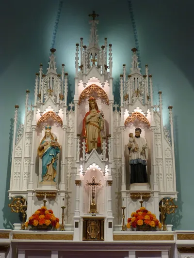 Reredo above high altar.