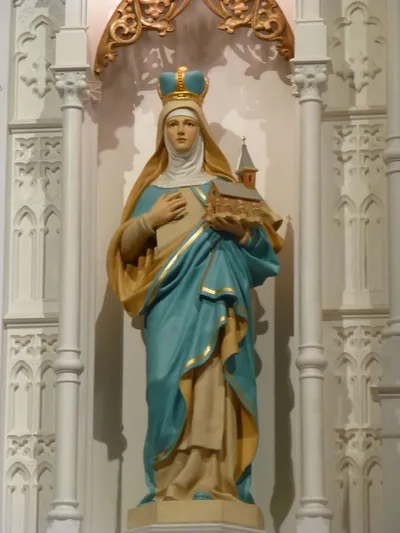 Statue of St. Catherine of Siena.