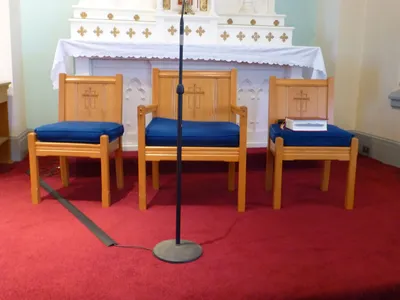 Celebrant's chair.