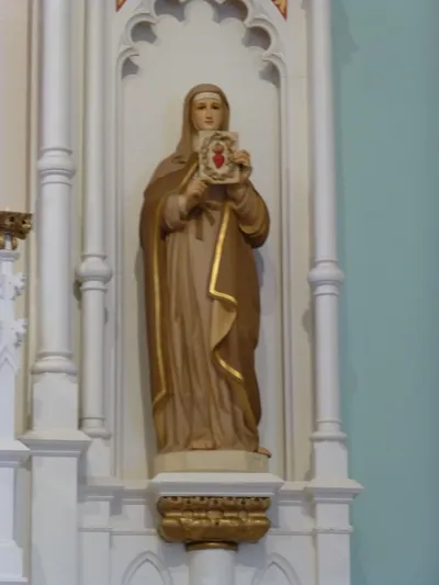 Statue of St. Gertrude.
