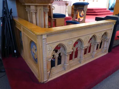 Altar rail.
