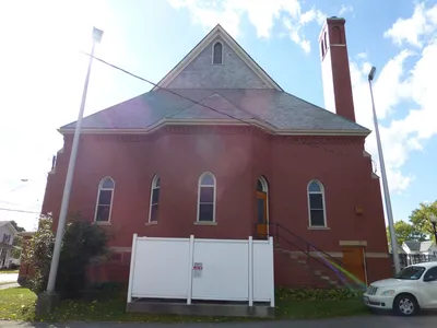 Back of the church.