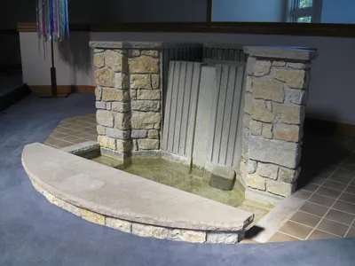 Baptismal font.