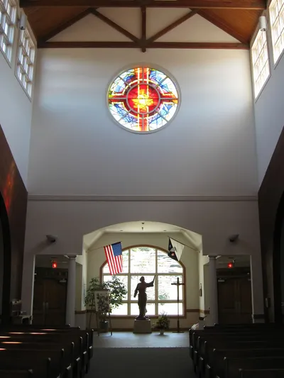 Back of the church.