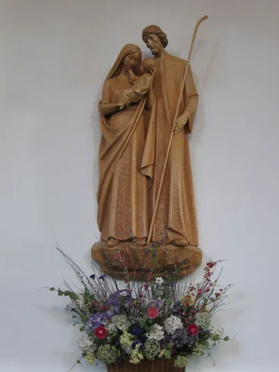 Holy family statue.