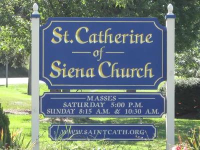 Church sign.