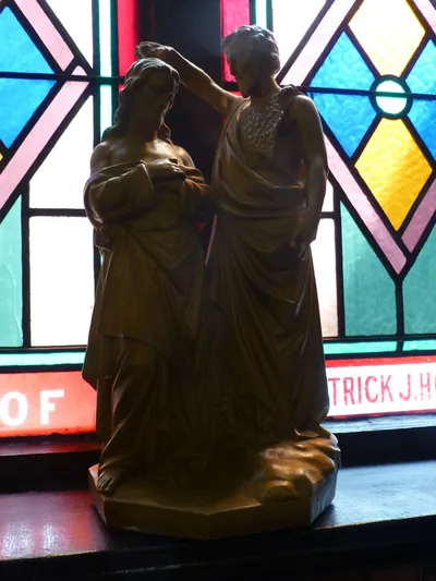Baptism of Our Lord statue.