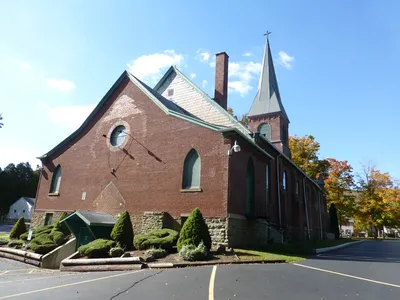 Back of the church.