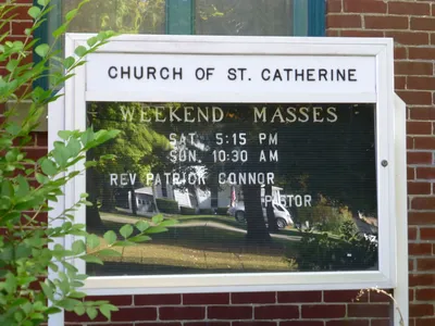 Church sign.