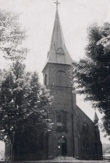 Exterior of church, 1939. Source: Catholic Courier Golden Jubilee Edition: 1889-1939