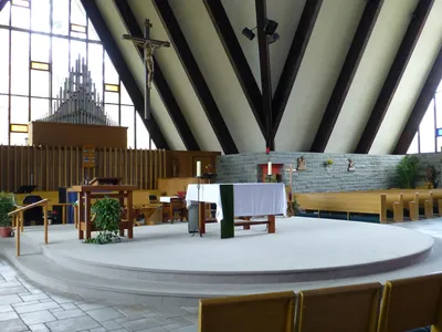 Sanctuary from left angle.
