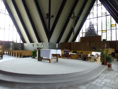 Sanctuary from right angle.