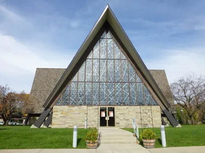 Front of the church.