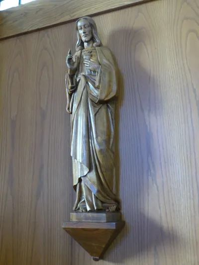 Sacred heart statue.