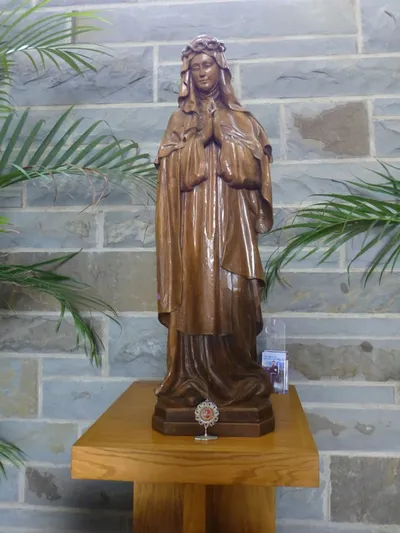 St. Catherine of Siena statue.