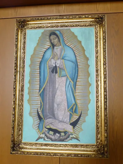 Our Lady of Guadelupe painting.