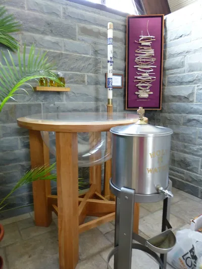 Baptismal font.
