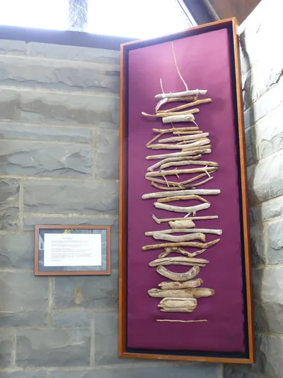 Stick and bone artwork.