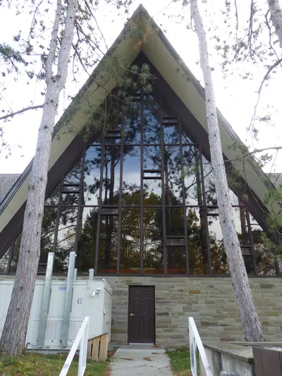 Back of the church.