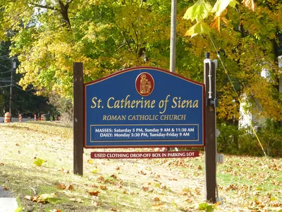 Church sign.