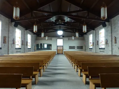 Back of the church.