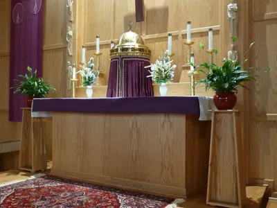 High altar and tabernacle.