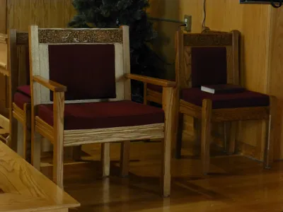 Celebrant's chair.