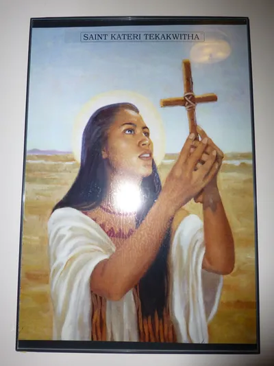 St. Kateri painting.
