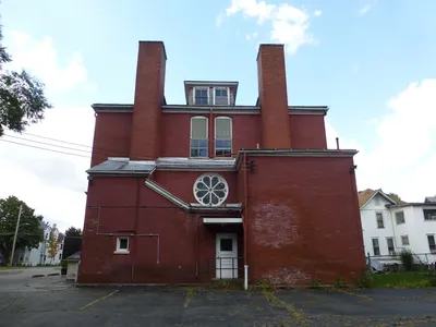Back of the church.