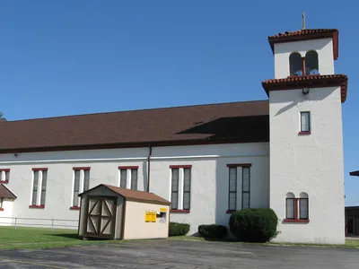 Left side of former church.