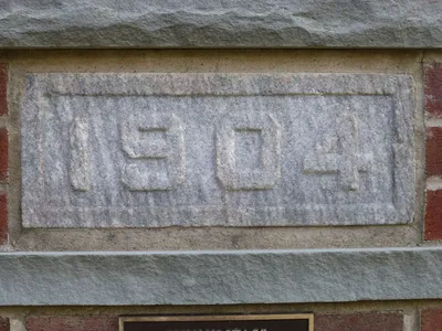 Cornerstone from former church.