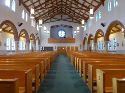 Back of the church.