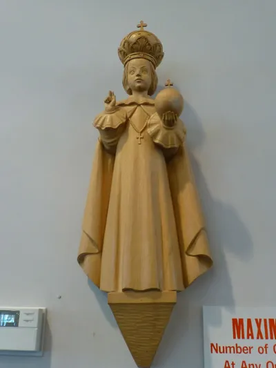 Infant of Prague statue.