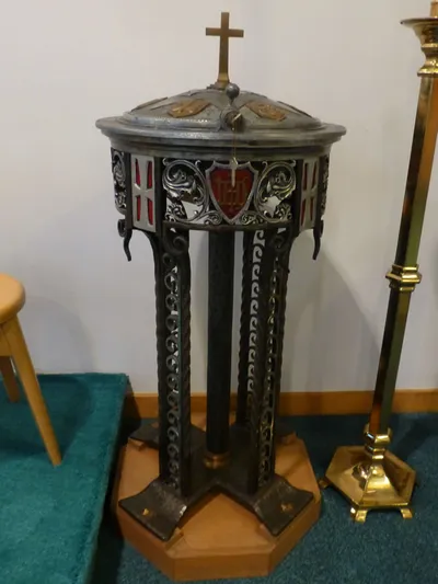 Baptismal font.