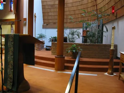 Back of the church.