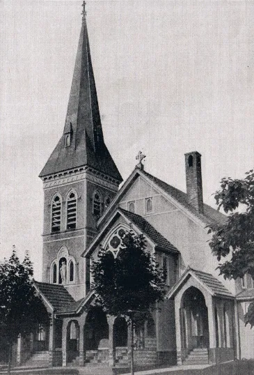 Exterior of church, 1939. Source: Catholic Courier Golden Jubilee Edition: 1889-1939