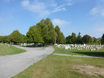 View of the cemetery.