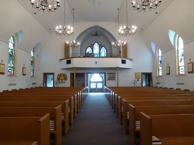 Back of the church.
