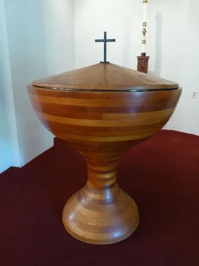 Baptismal font.