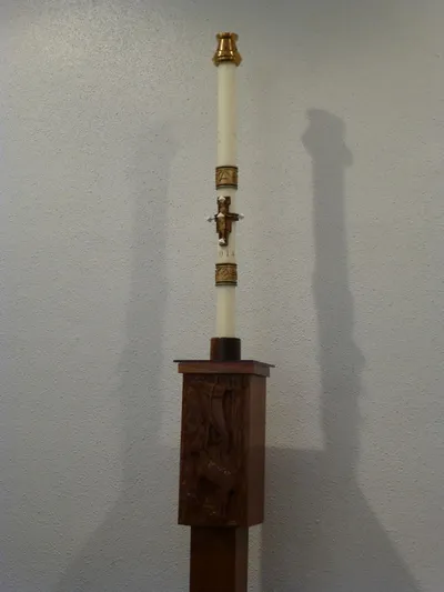 Paschal candle.