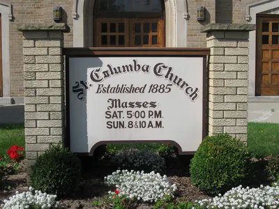 Church sign.